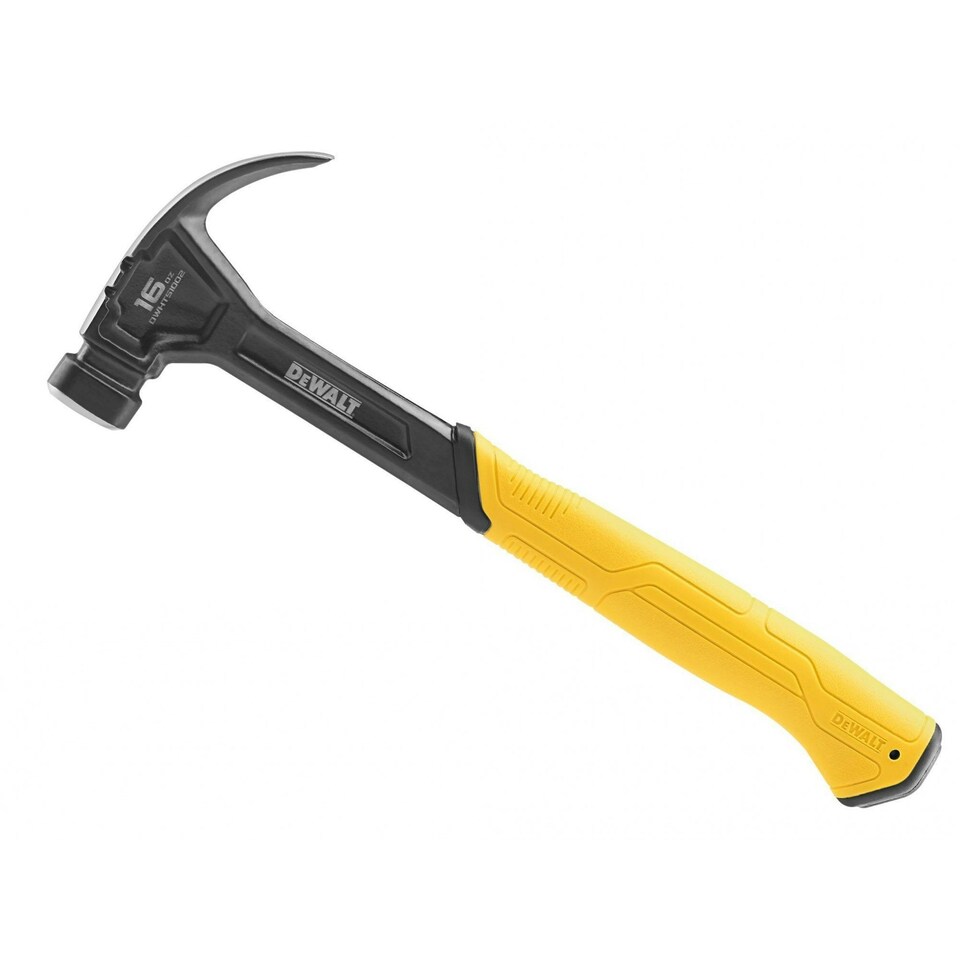 Dewalt Hand Tools Curve Claw Hammer, Smooth Face - Multi Colour - 454g (16oz)