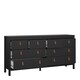 image 5 of Barcelona Double Dresser 4+4 Drawers in Matt Black