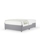 image 1 of Signature Platinum 2000 Pocket Sprung Silver Plush Velvet Divan Set Single