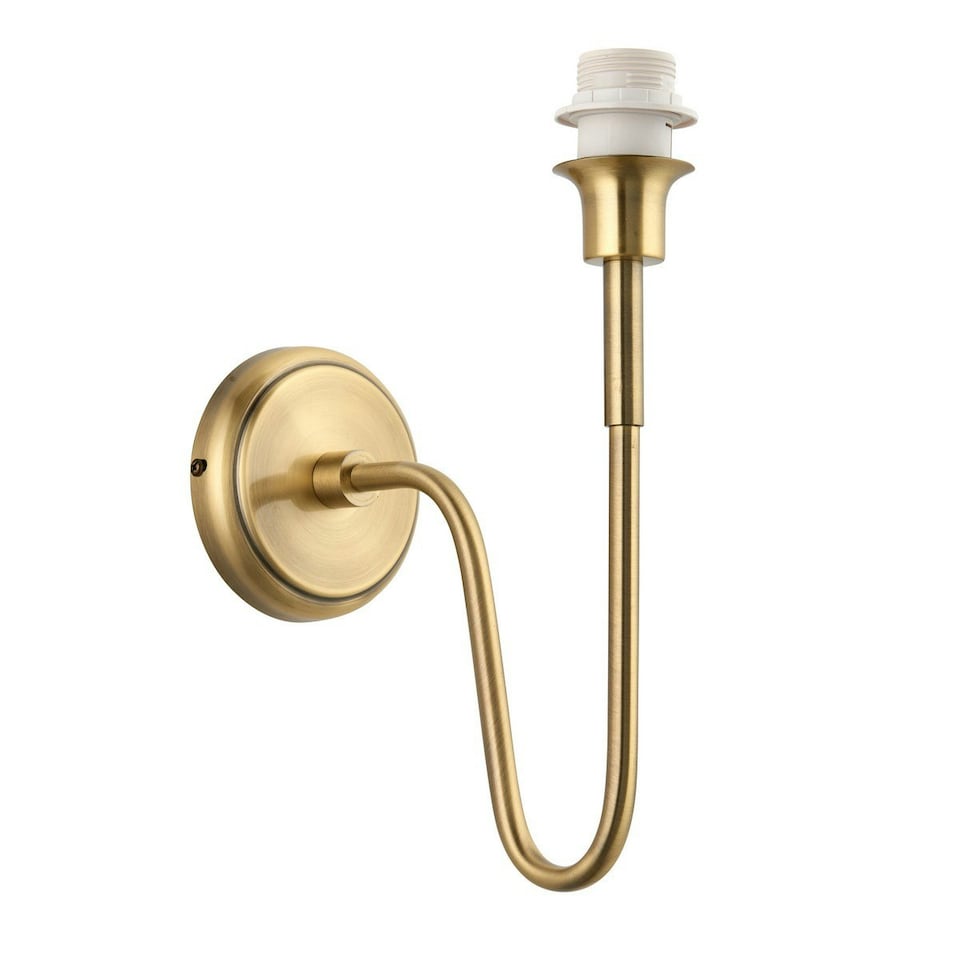 image 1 of Rouen Fitting Only Wall Lamp, Antique Brass Plate