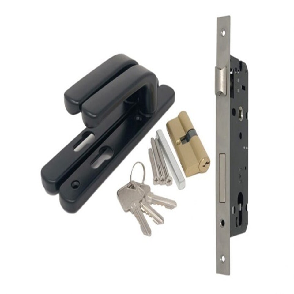 Lock for Double Gate - Metal - Black Black