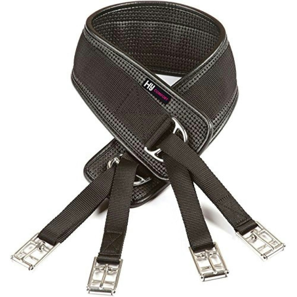 HyCOMFORT Humane Waffle Girth - Black - 40in