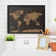 image 2 of Splosh Travel Map Cork Board World Small Black