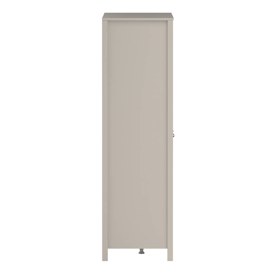 image 1 of Barcelona Wardrobe with 2 Doors + 1 Mirror Door + 2 Drawers in Cashmere Cream