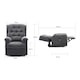 image 8 of Barnsley Fabric Electric Dual Motor Rise Recliner Mobility Armchair (Charcoal)