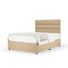 Ortho Classic Orthopaedic Cream Linen Divan Set And Milan Headboard Small Single