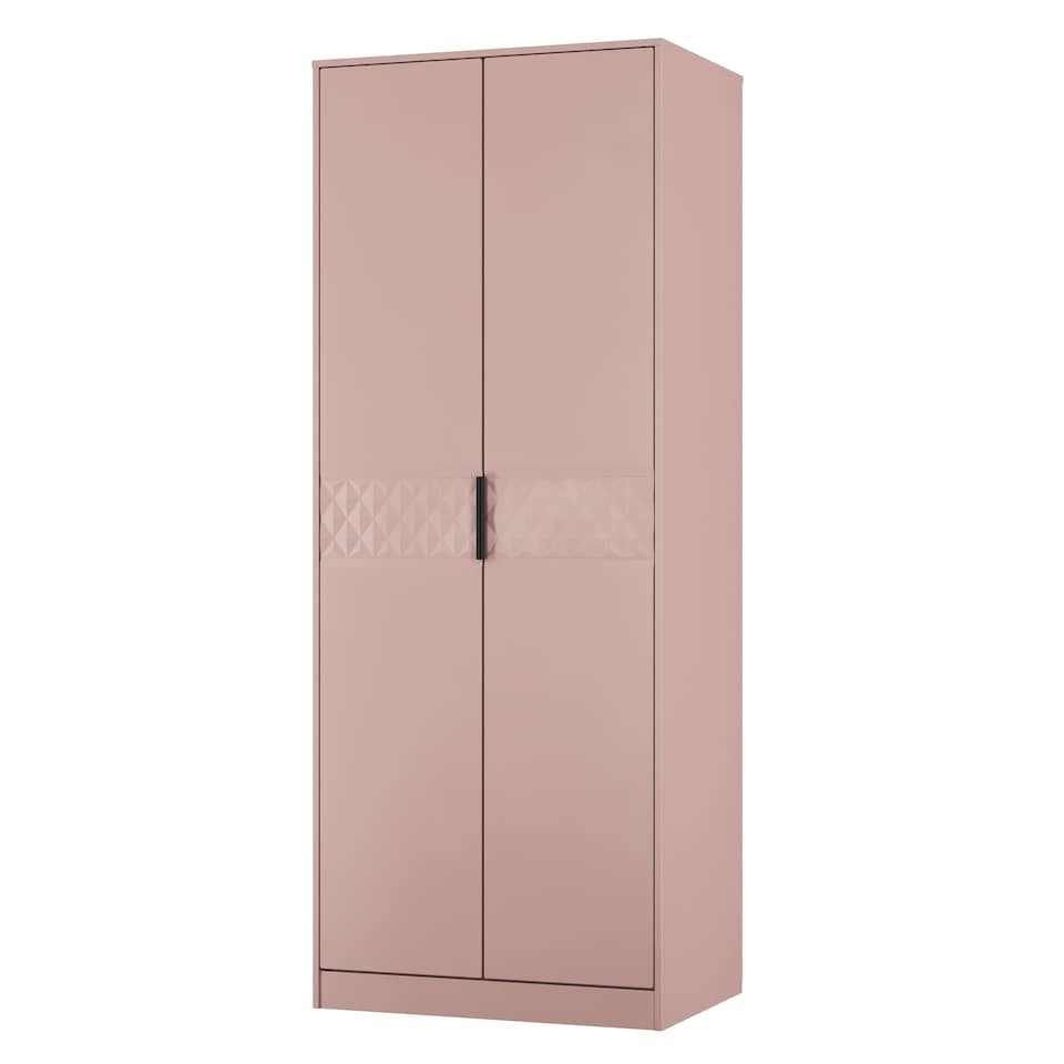 image 1 of Islay Tall Double Wardrobe in Kobe Pink (Ready Assembled) | Pink | Kobe Pink