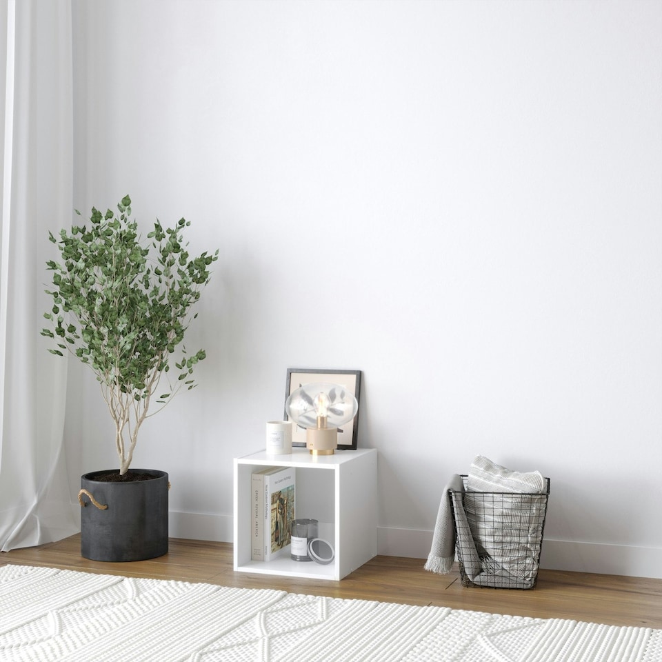 image 1 of Single Cube Shelving Unit Brown | Unit Colour: Beech