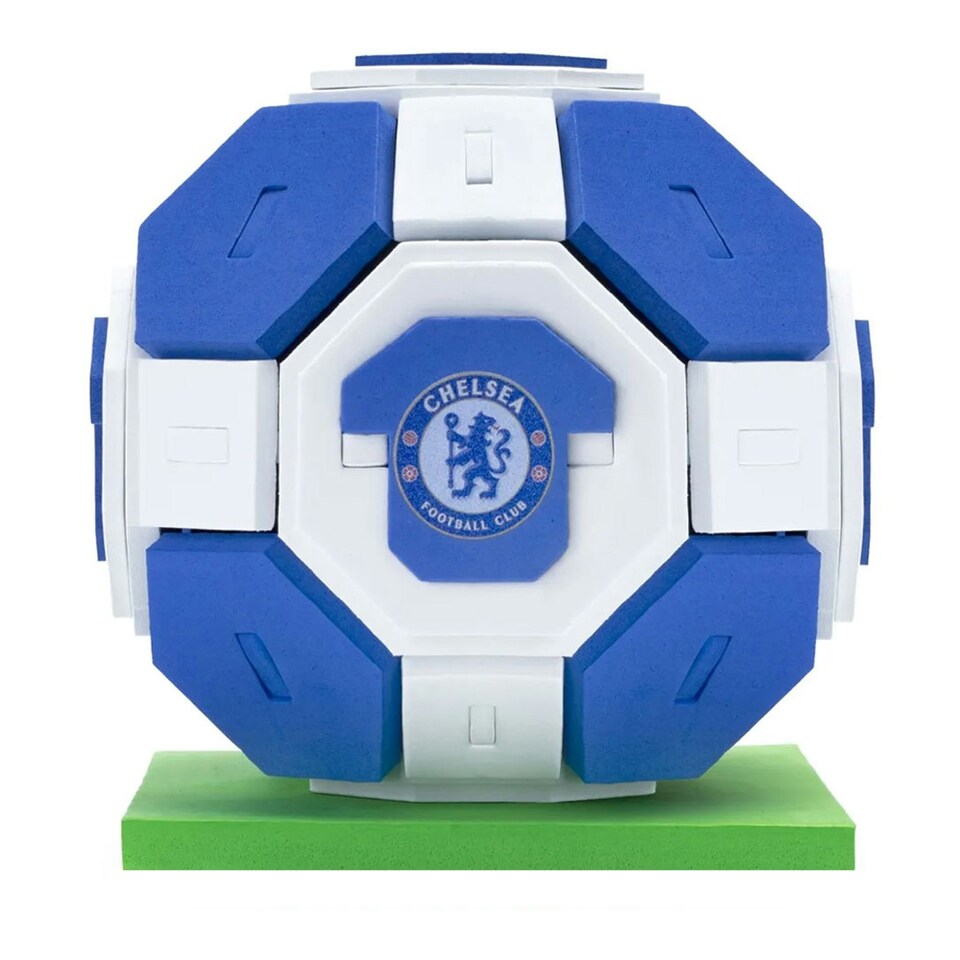 image 1 of Chelsea FC Foam Football 3D Puzzle - Blue/White - One Size