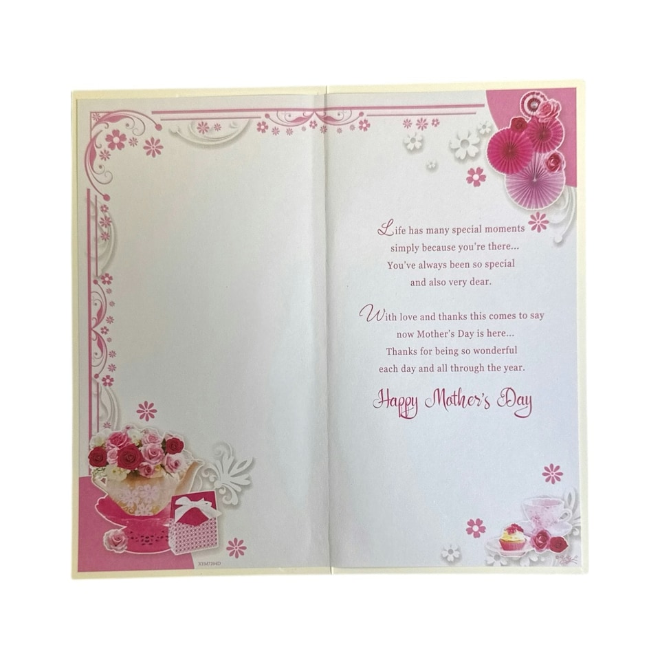 image 1 of To A Special Mum Floral Tea Pot Sentimental Design Mother's Day Card