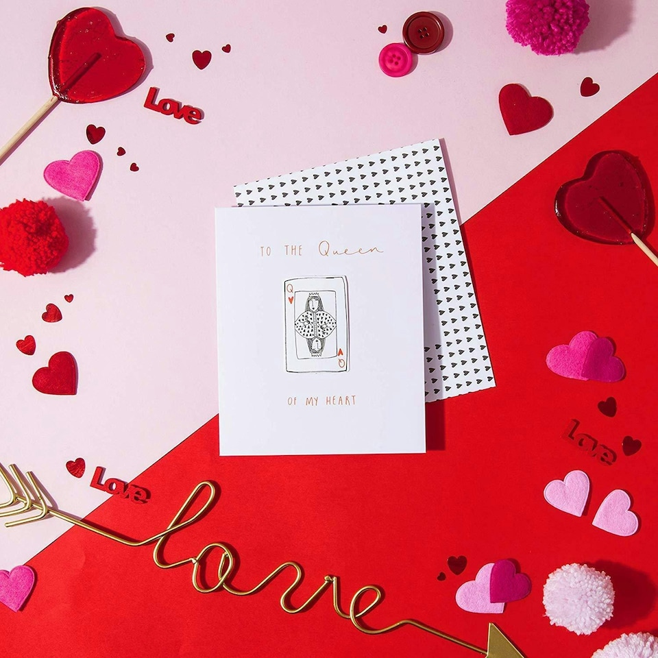 image 1 of Hallmark Studio Valentine's Day Card 'Queen of My Heart' Small