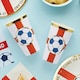 image 2 of Come on England Football Jumbo Paper Cups 450ml - Pack of 8