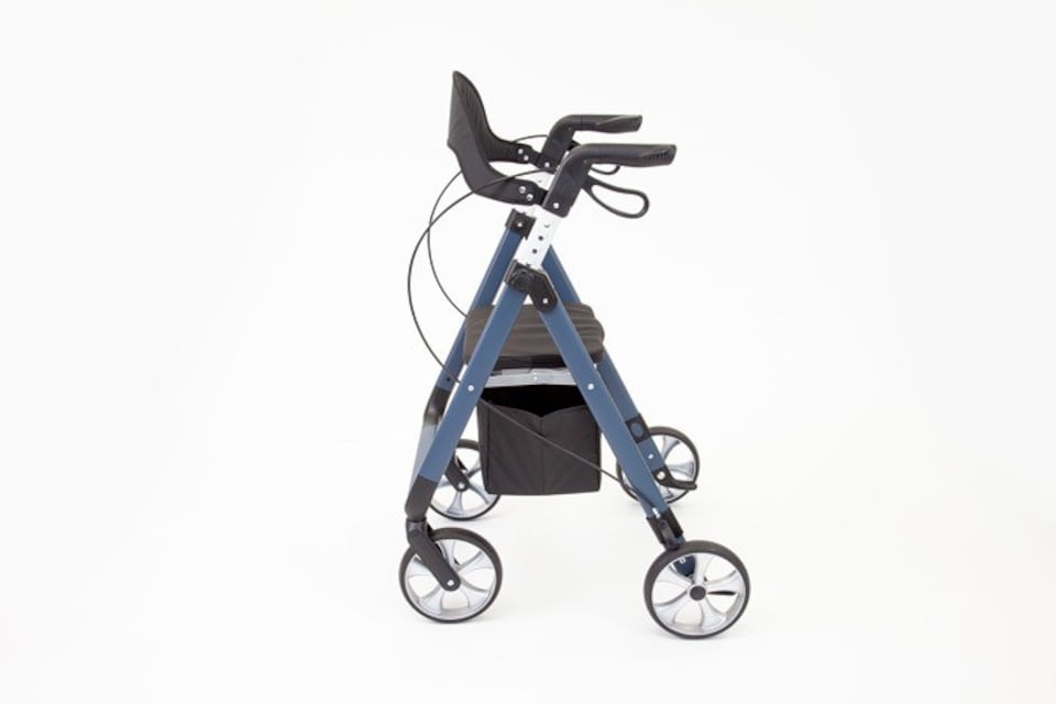 image 1 of The Ramp People TRP7 Lightweight Folding Rollator Walker - Blue