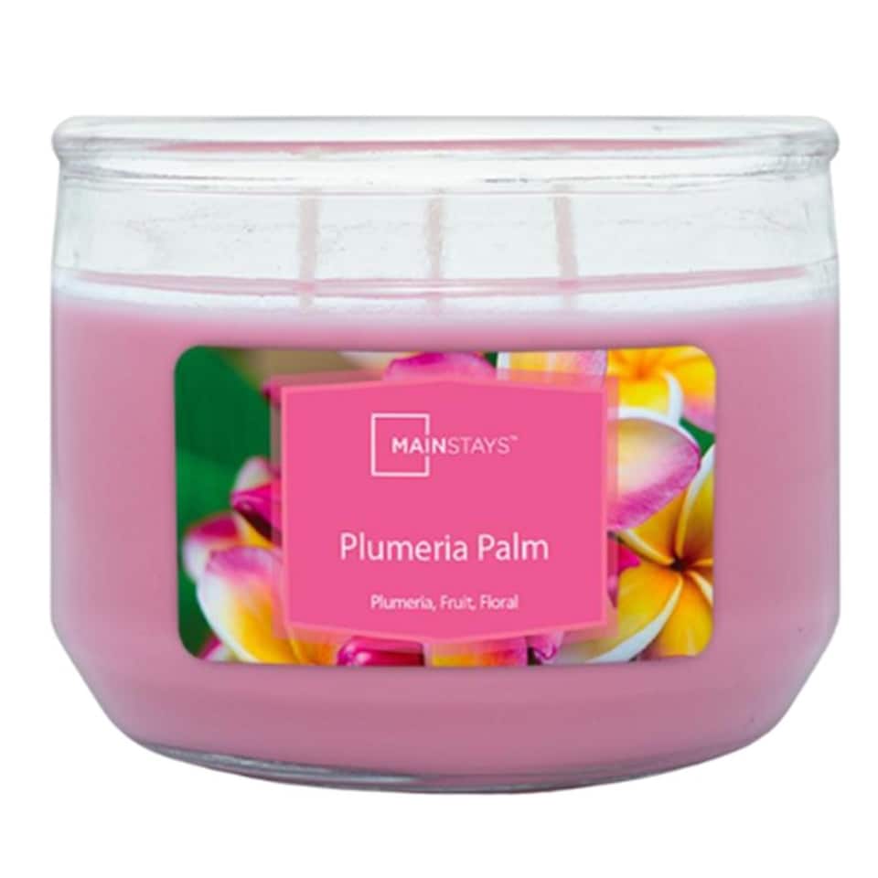 image 1 of Mainstays Plumeria Palm Scented Candle 11.5oz 326g