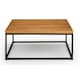 image 2 of Classic Oak Square Coffee Table | Brown | Brown