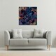 image 2 of Grunge Flower Print (Canvas Print) 77 x 77 x 4cm