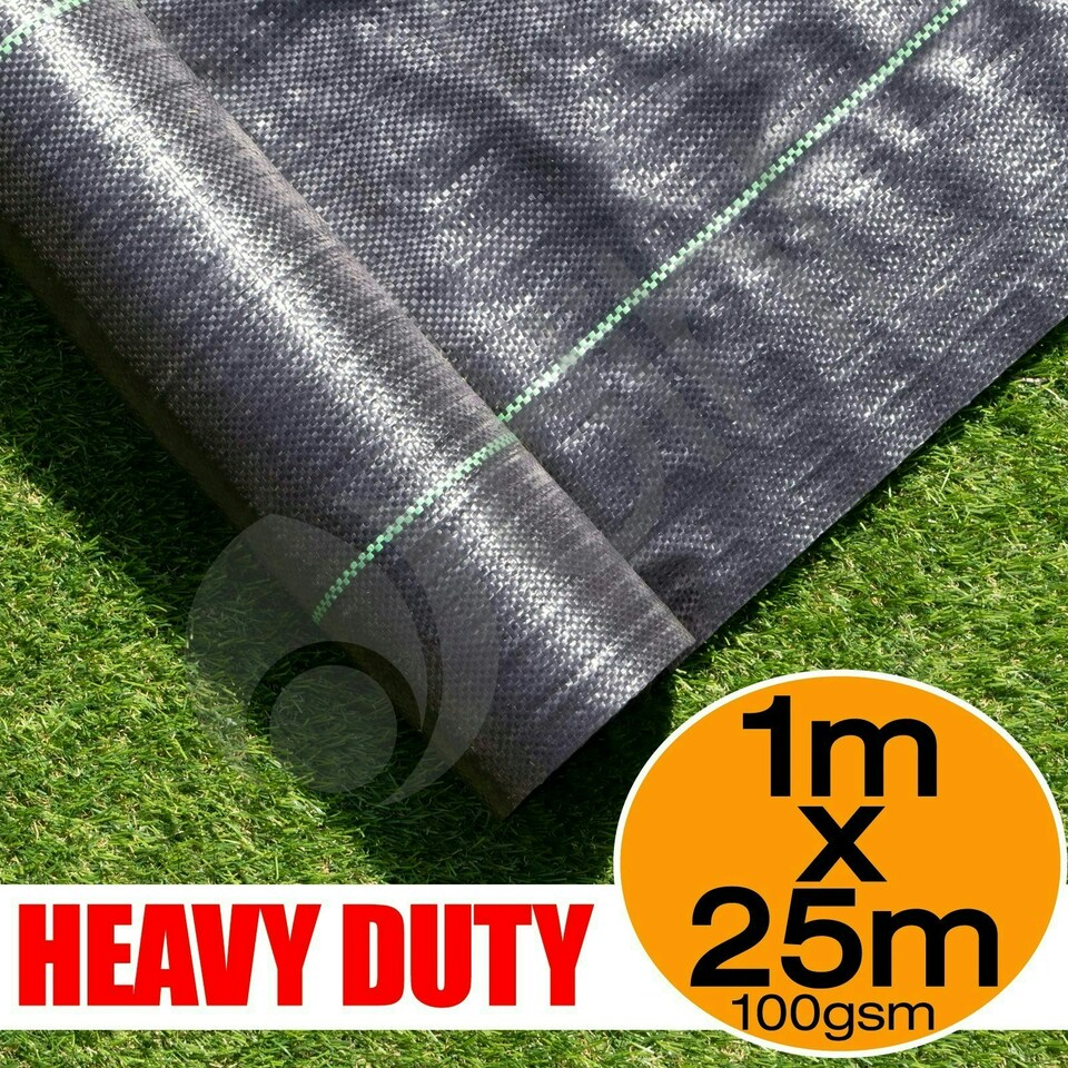 image 1 of 1m X 25m Ground Cover Fabric Landscape Garden Weed Control Membrane Heavy Duty