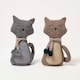 image 2 of Homescapes Cat Door Stop - Set of 2 - Animal Door Stops