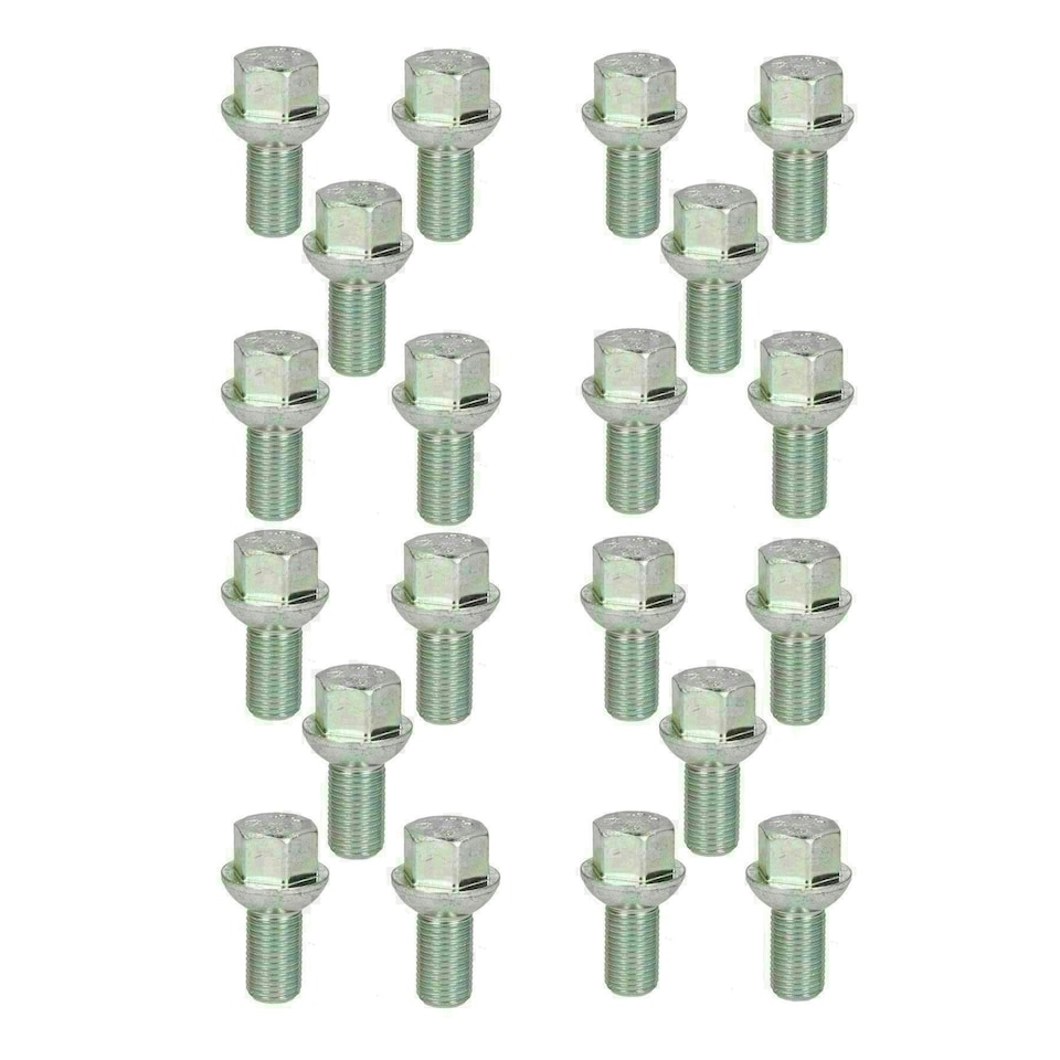 image 1 of 20 Pack M14 x 1.5 Trailer Wheel Spherical Bolt Ifor Williams Indespension Knott