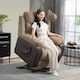 image 2 of HOMCOM Power Lift Riser and Recliner Chair with Remote Control, Brown Brown