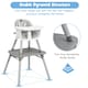 image 2 of COSTWAY 4 in 1 Baby Highchair Infant Feeding Seat