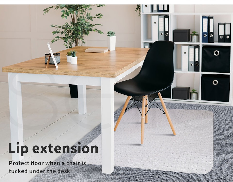 image 1 of Marlow 120x90CM PVC Chair Mat Non-Slip Office Carpet Floor Protector
