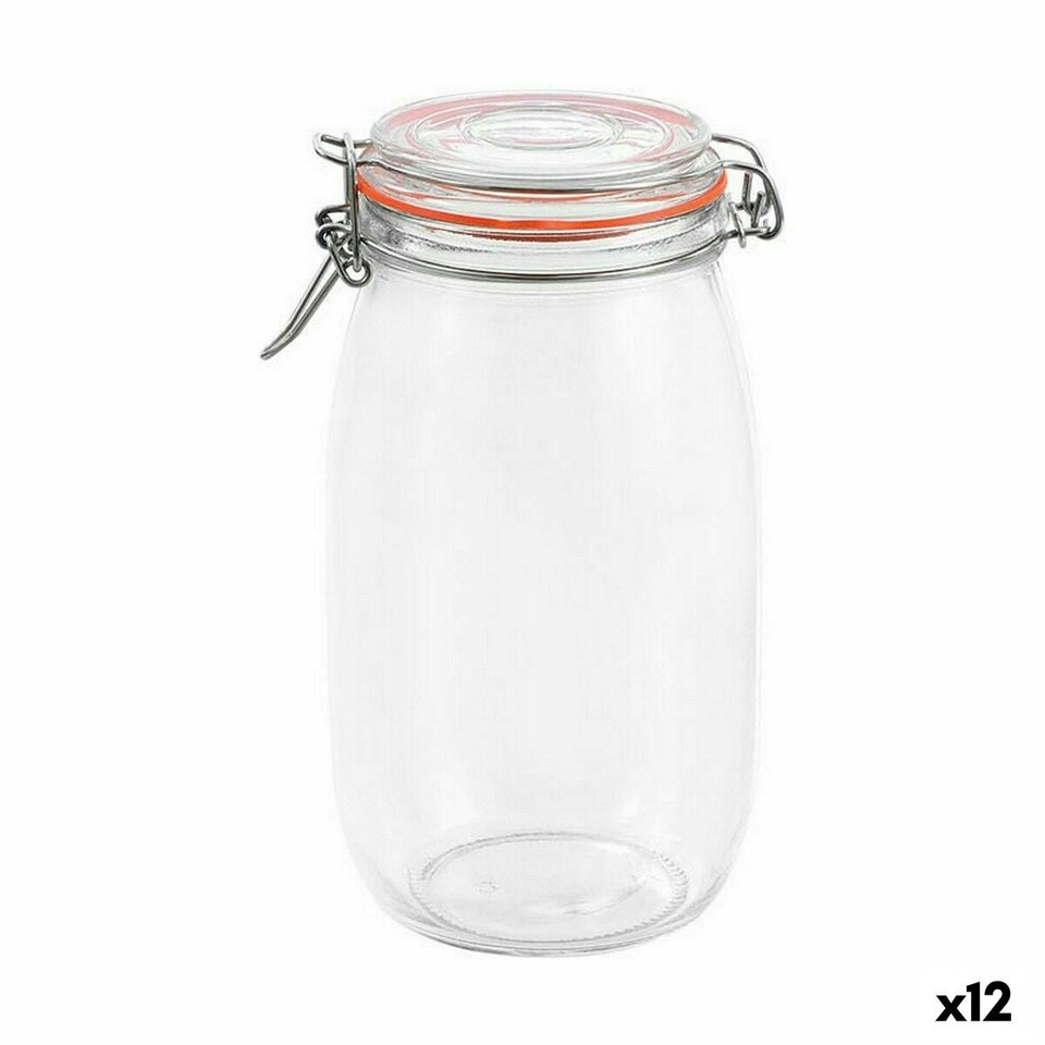 image 1 of Jar La Mediterránea Hermetic Glass 1,5 L (12 Units)