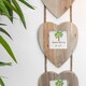 image 7 of Nicola Spring Rustic Hearts Hanging 3 Photo Frame - 4 x 4" - Natural