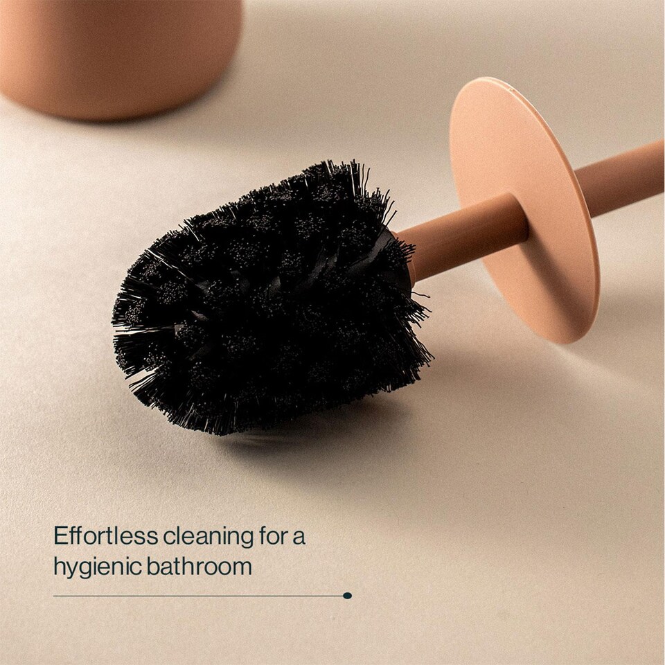 image 1 of COSMIC Toilet Brush Free-standing Polyresin Soft Touch Lavander Saona Collection