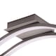image 4 of Modern Double Wavy Strip Flush LED Powered Ceiling Light Fitting in Grey Sand | Grey | Grey | 1