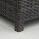 image 8 of Outsunny Side Table Furniture Tempered Glass Garden Patio Wicker Brown