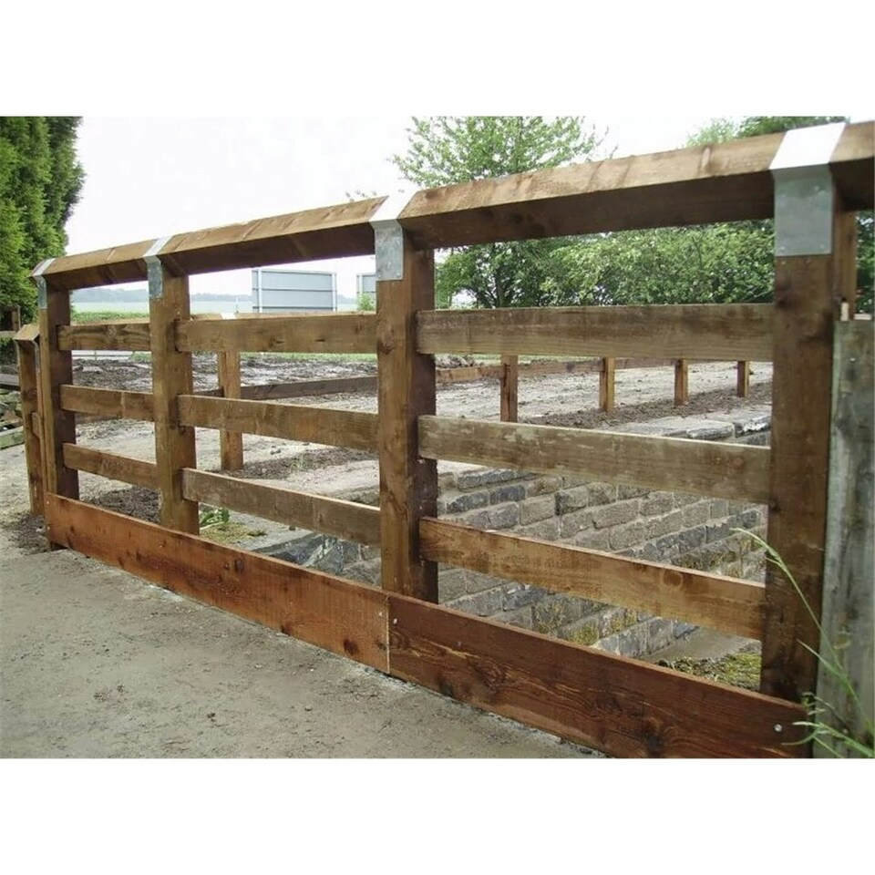 image 1 of PACK OF 10 (Total 10 Units) - 47mm x 100mm (4" x 2") Sawn Timber Carcassing Brown Pressure Treated - 1.8m Length