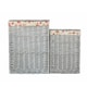 image 2 of Set of 2 Grey Wash Square Laundry Basket with Garden Rose Lining | Grey | Rose