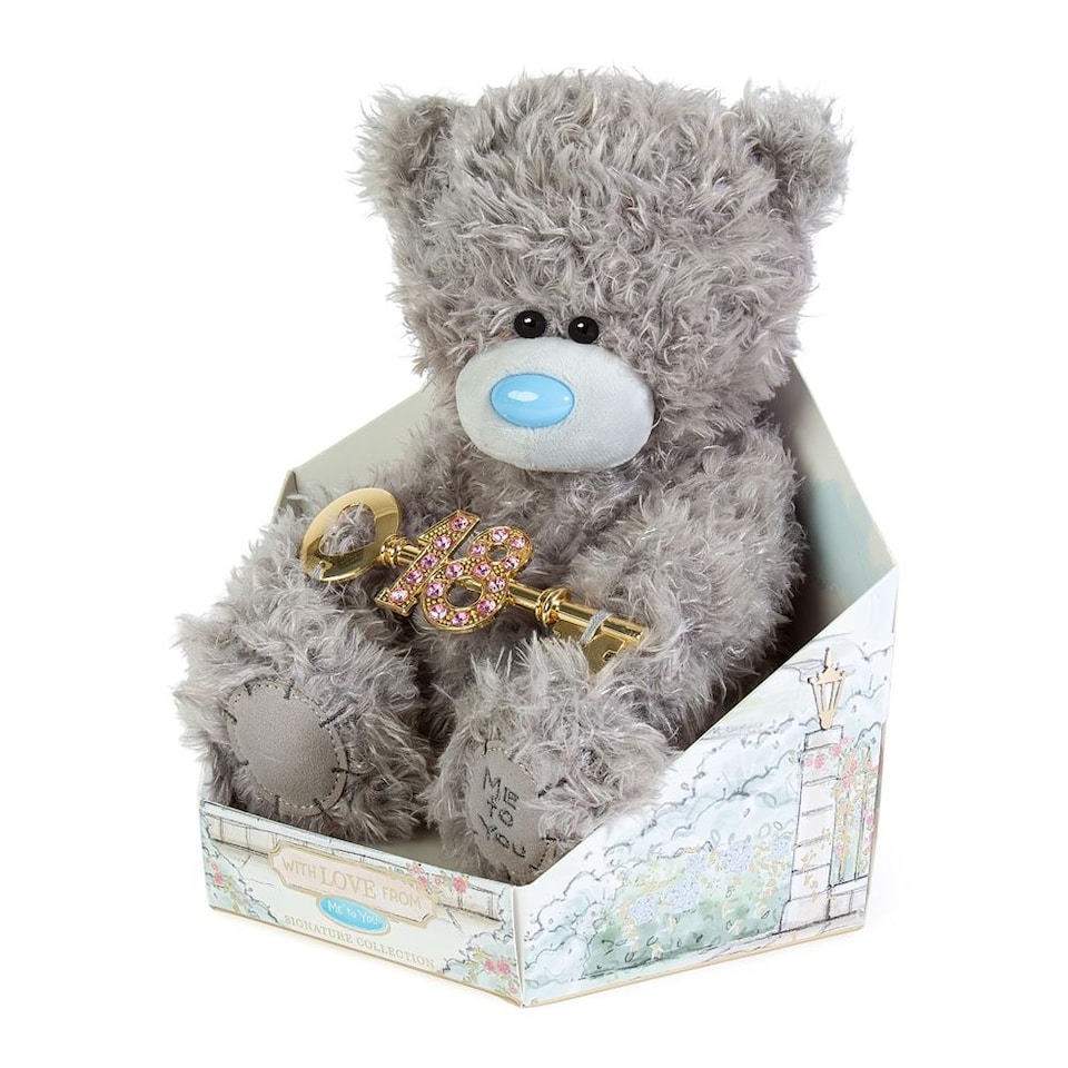 image 1 of Me to You Cute Plush 18th Birthday 19cm High Presented On Premium Gift Plinth Signature Collection