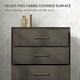 image 5 of HOMCOM 4 Drawer Chest of Drawers, Fabric Dresser with Steel Frame, Brown