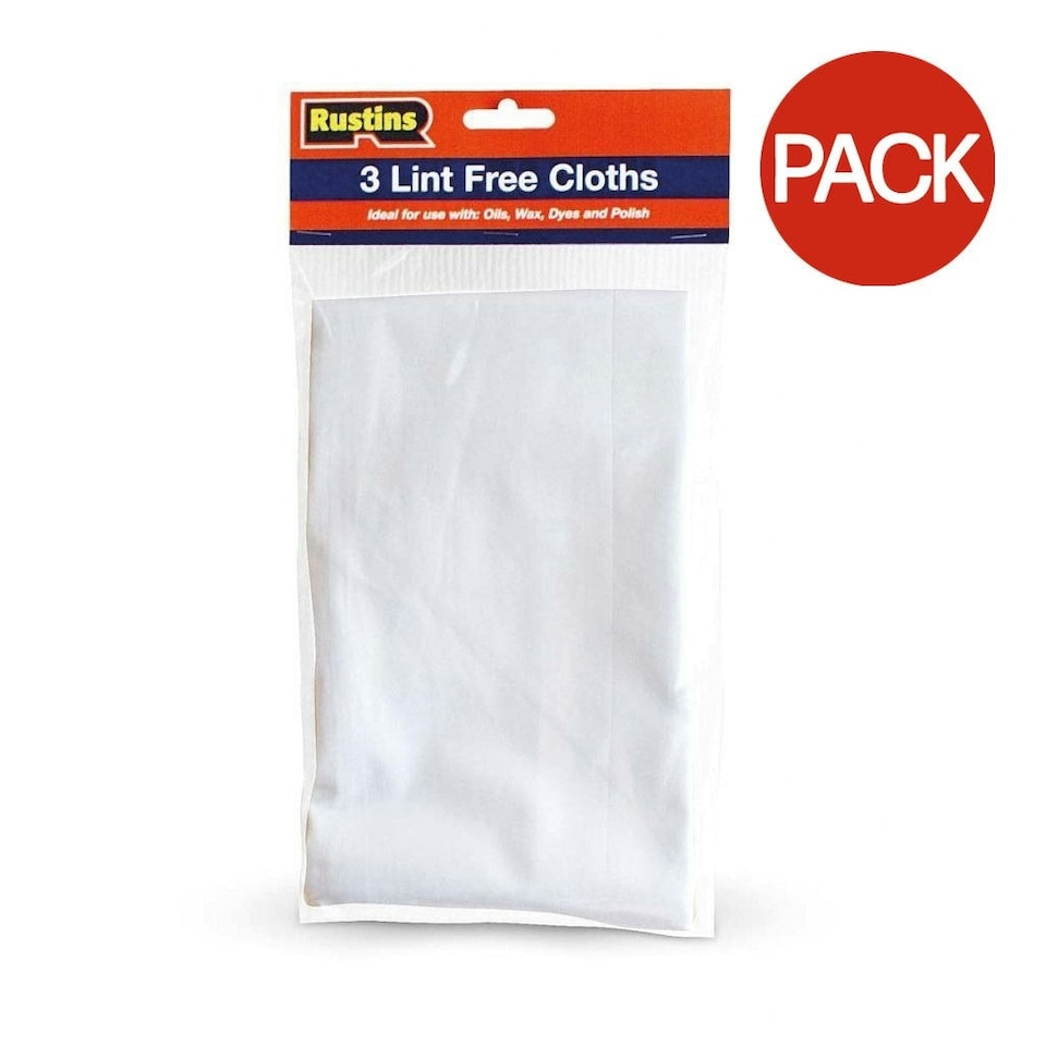 Rustins Cleaning Cloths (Pack of 3) - White - One Size