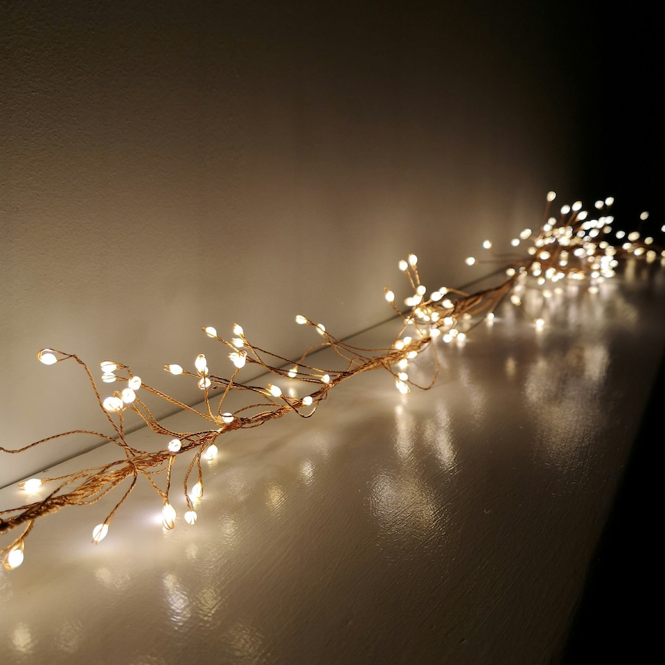 image 1 of 430 LED 2.7m Premier Christmas Outdoor 8 Function Gold Wire Lights Warm White