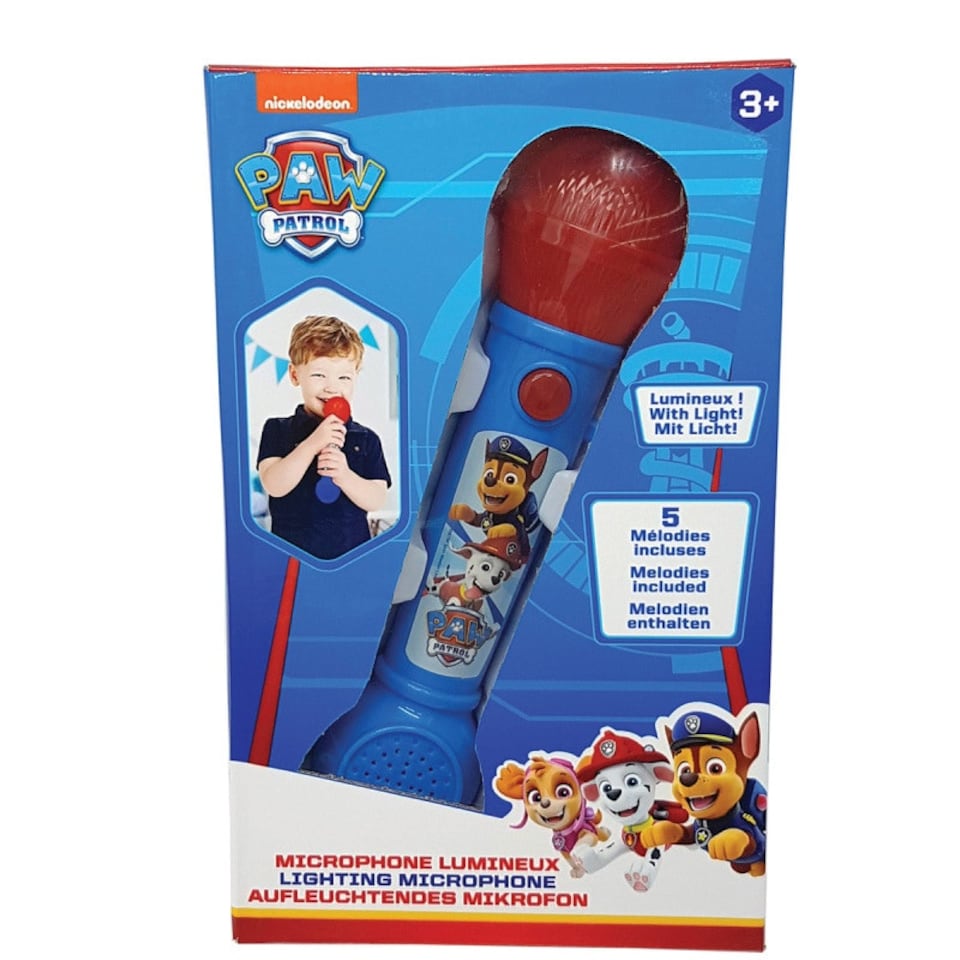 image 1 of Lexibook MIC80PA Paw Patrol Lighting Microphone with Melodies and Sound Effects