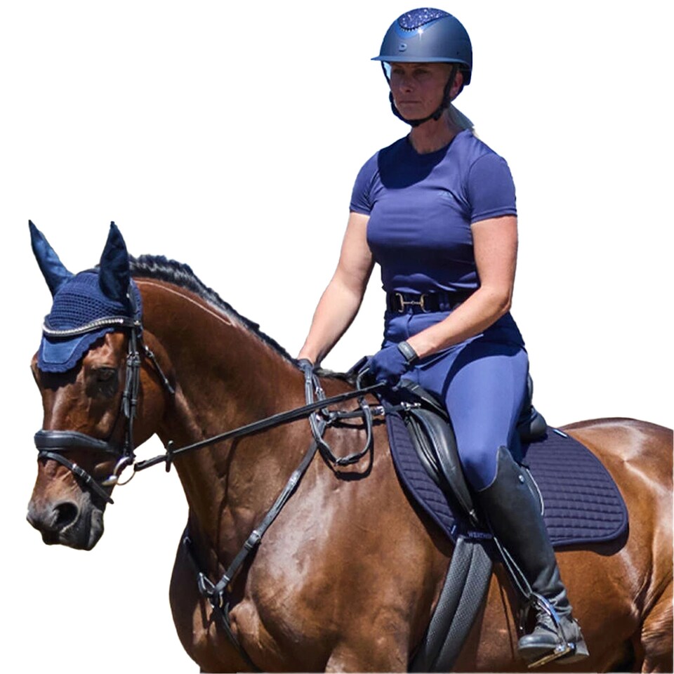 image 1 of Weatherbeeta Air-Tec All Purpose Horse Saddlepad | Blue | Navy | 24.5in x 25in | 1