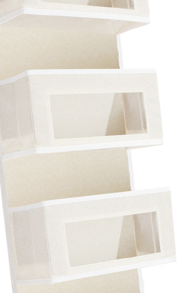 image 1 of Living and Home 5-Pocket Over-the-Door Organizer, Beige | Multi