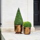 image 2 of Outdoor Hampton Rectangular Planter - Metal - L49 x W84 x H49 cm - Copper Copper
