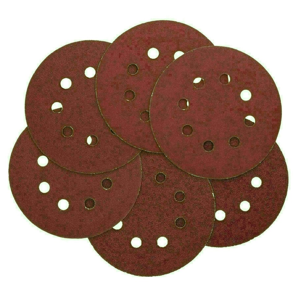 image 1 of 125mm 5" Hook And Loop Sanding Sander Abrasive DA Discs Mixed Grit 30pc