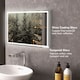 image 7 of HOMCOM Bathroom Mirror with LED Lights, Illuminated Makeup Mirror with 3 Colours, Defogging Film and Memory Function