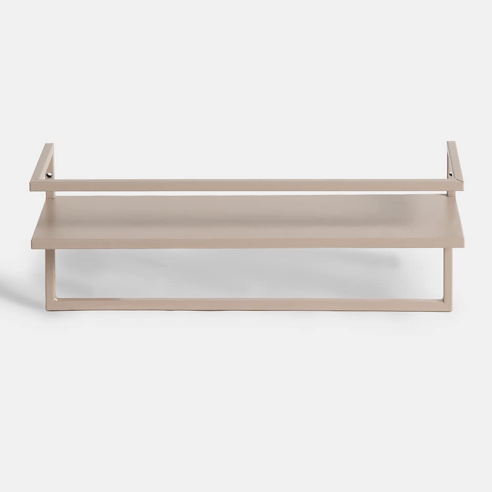 image 1 of OHS Towel Rail Bathroom Shelf Space Saving Storage Unit Wall Mounted