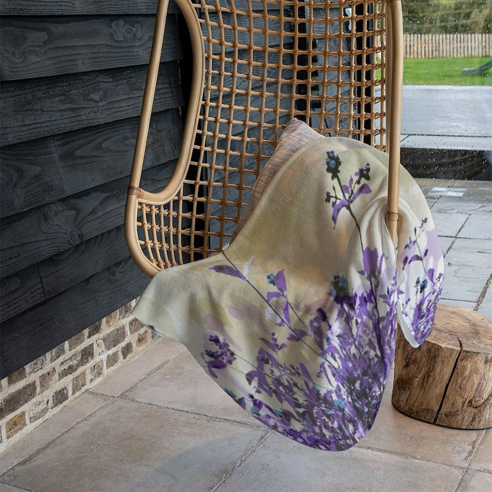 image 1 of Purple Flowers (Blanket)