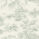 image 1 of Grandeco Toile Wallpaper - Green - 10m x 53cm Green