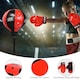 image 7 of COSTWAY Freestanding Height Adjustable Kids Punching Bag Red