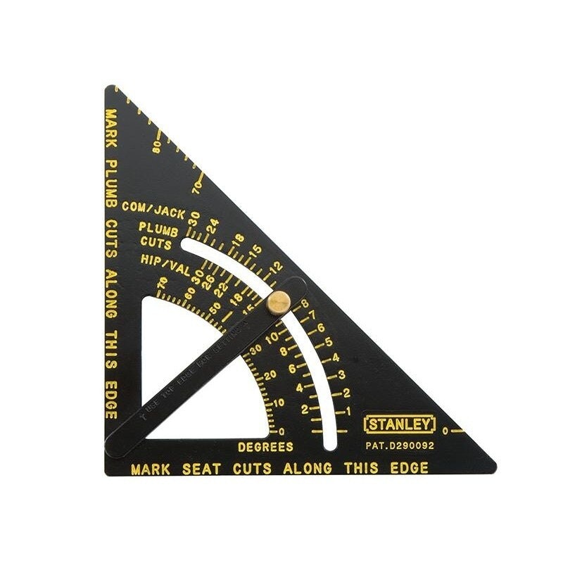 Stanley Hand Tools Adjustable Quick Square 170mm (6.3/4in) - Multi Colour - 170mm (6.3/4in)