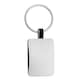 image 1 of XD Collection Rectangle Recycled Keyring - Silver - One Size