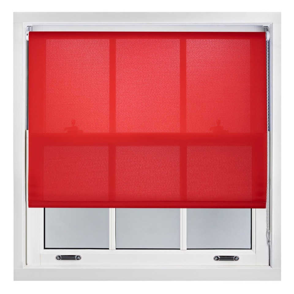 image 1 of 140cm Wide Daylight Roller Blind 210cm Drop | Red | Red